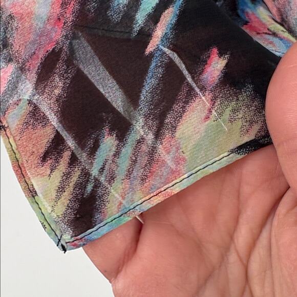 Calvin Klein Women’s Lightweight Multicolor Abstract Print Scarf – New 27 x 70 - Picture 5 of 13